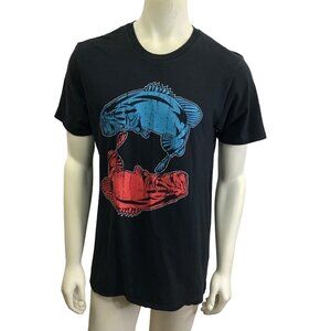 BASS FISHING T‎ SHIRTS THE CONCERT TEE DISTRICT SZ L
